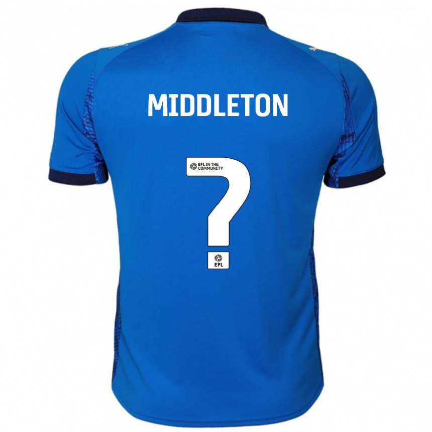 גברים כדורגל Katie Middleton #0 כחול לבן ג'רזי ביתית 2025/26