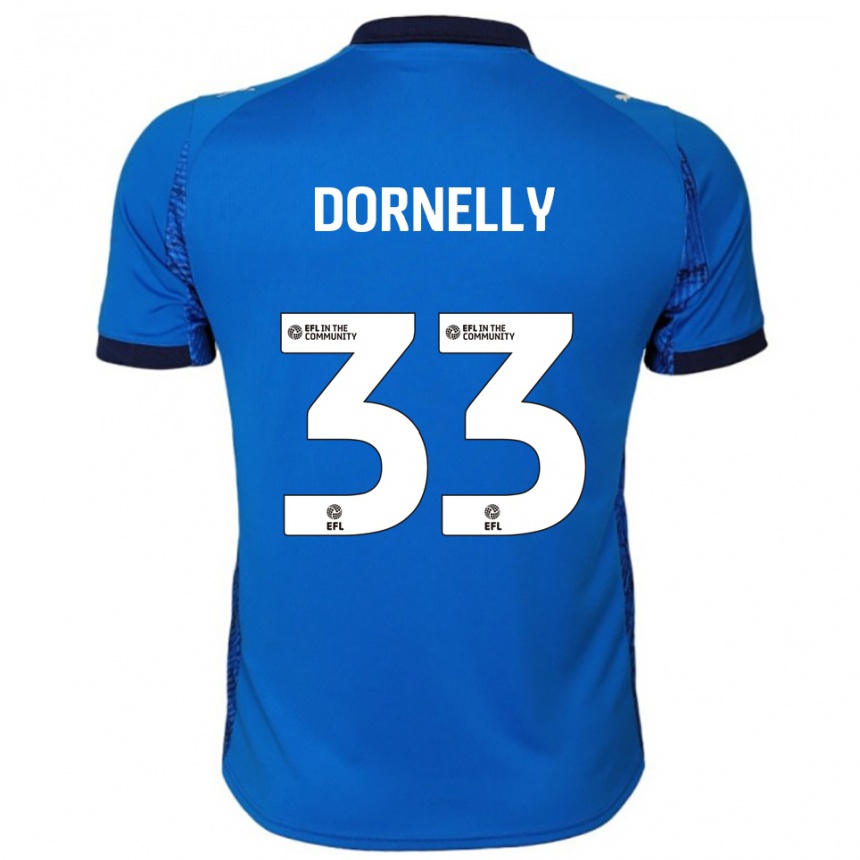 גברים כדורגל ג׳יימס דורנלי #33 כחול לבן ג'רזי ביתית 2025/26 גברים כדורגל ג׳יימס דורנלי #33 כחול לבן ג'רזי ביתית 2025/26