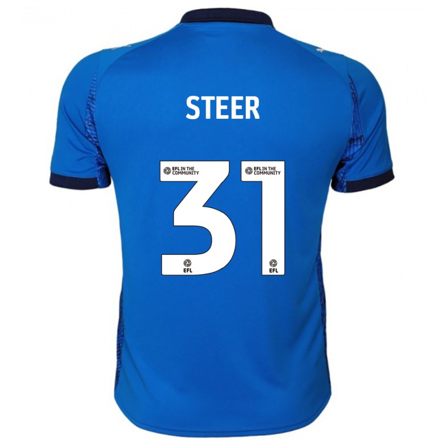 גברים כדורגל ג'ד סטיר #31 כחול לבן ג'רזי ביתית 2025/26