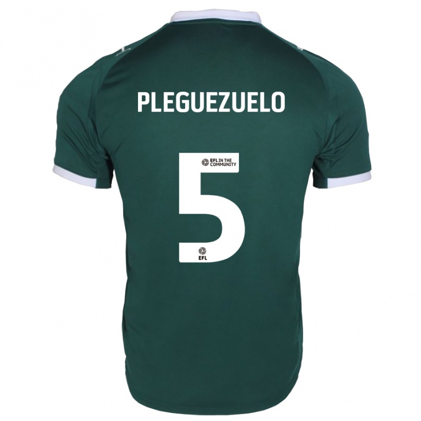 גברים כדורגל חוליו פלגסואלו #5 ירוק לבן ג'רזי ביתית 2025/26