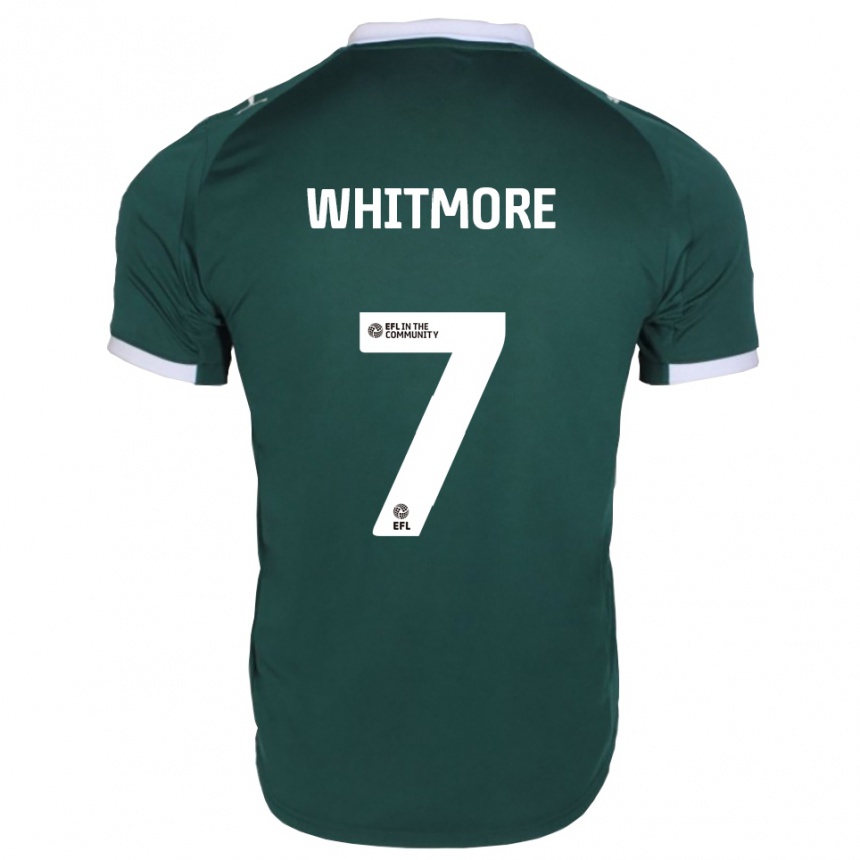 גברים כדורגל שרלוט ויטמור #7 ירוק לבן ג'רזי ביתית 2025/26