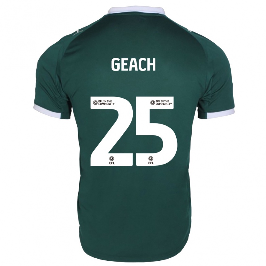 גברים כדורגל Jessica Geach #25 ירוק לבן ג'רזי ביתית 2025/26