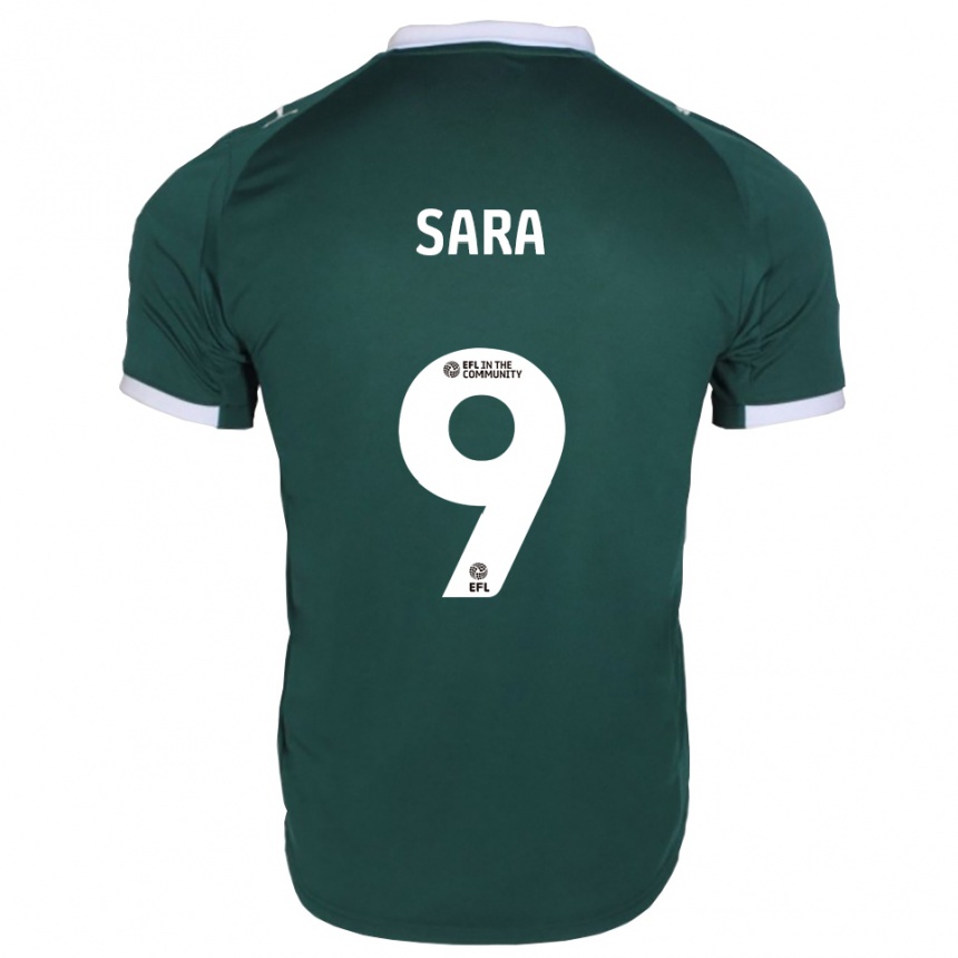 גברים כדורגל אלי שרה #9 ירוק לבן ג'רזי ביתית 2025/26