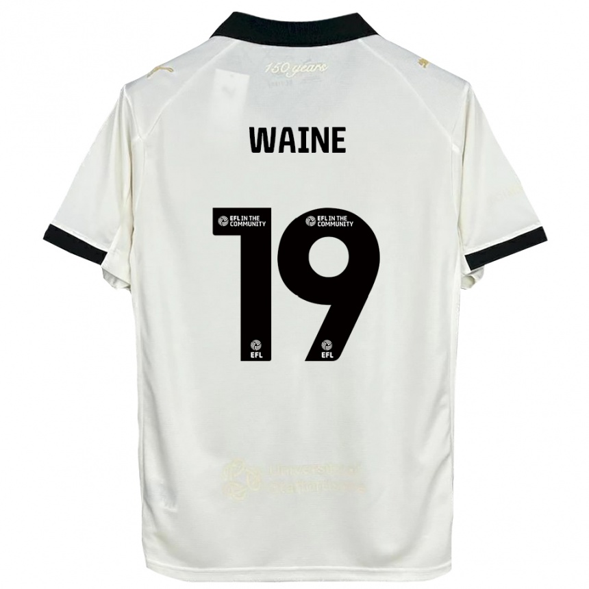 גברים כדורגל בן ויין #19 לבן פנינה שחור ג'רזי ביתית 2025/26