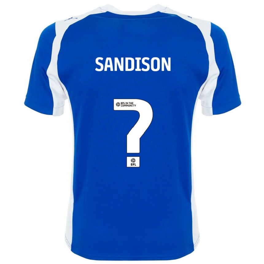 גברים כדורגל Nathan Sandison #0 כחול לבן ג'רזי ביתית 2025/26