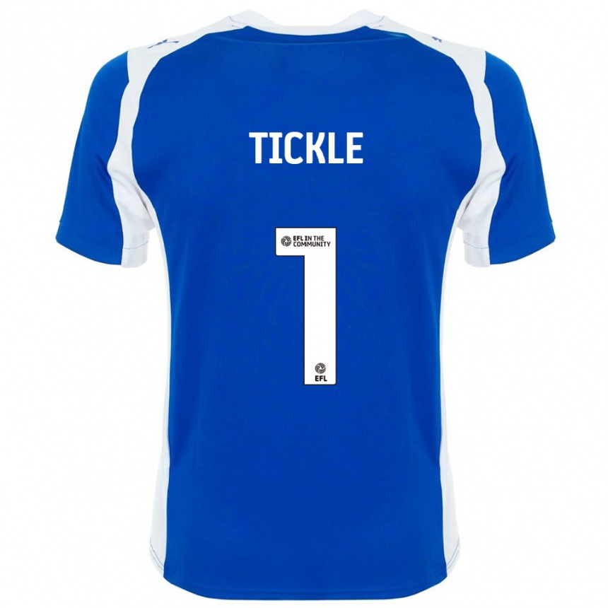 גברים כדורגל סם טיקל #1 כחול לבן ג'רזי ביתית 2025/26