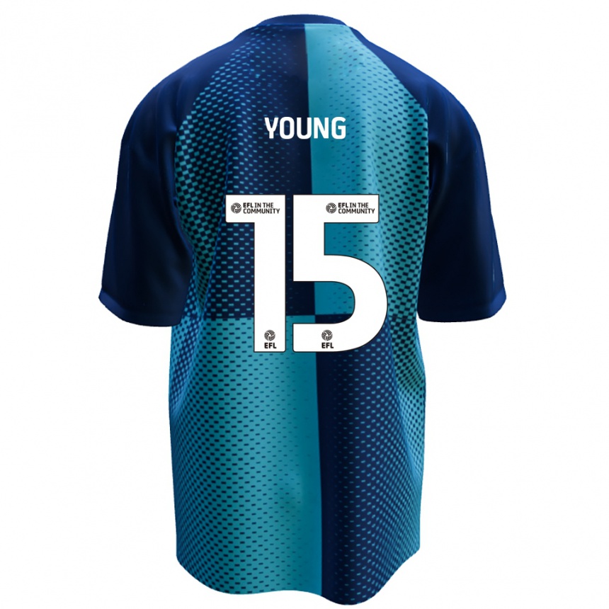 גברים כדורגל Jack Young #15 כחול תכלת ג'רזי ביתית 2025/26