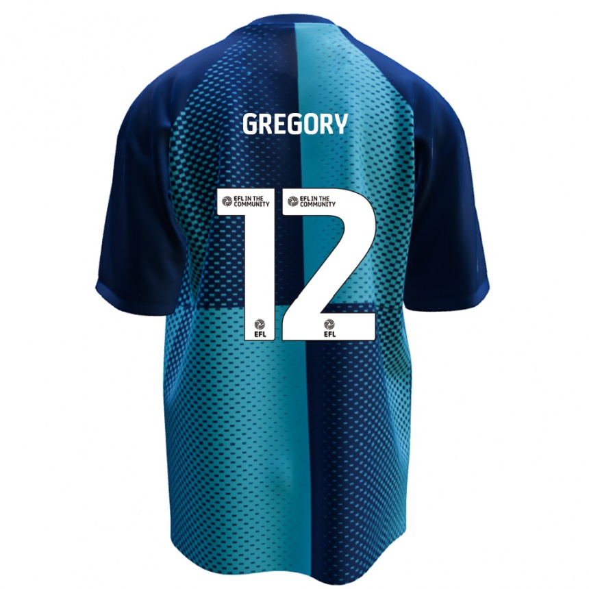 גברים כדורגל Arthur Gregory #12 כחול תכלת ג'רזי ביתית 2025/26