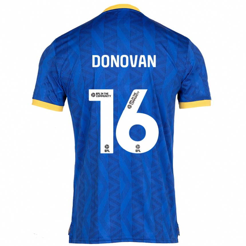 גברים כדורגל Emily Donovan #16 כחול נייבי צהוב ג'רזי ביתית 2025/26