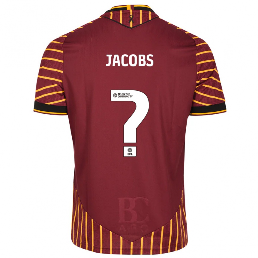 גברים כדורגל Mia Jacobs #0 כתום בורדו ג'רזי ביתית 2025/26