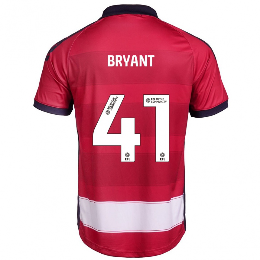 גברים כדורגל Jacob Bryant #41 אדום לבן ג'רזי ביתית 2025/26