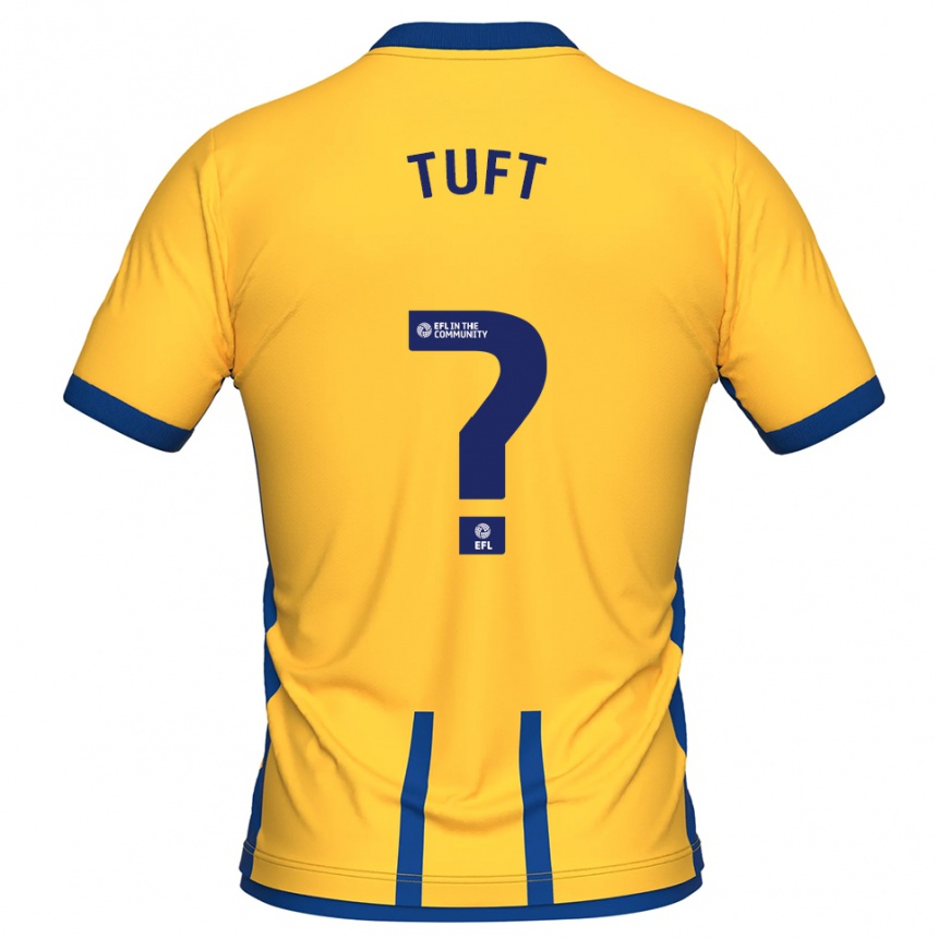 גברים כדורגל Jacob Tuft #0 צהוב כחול ג'רזי ביתית 2025/26