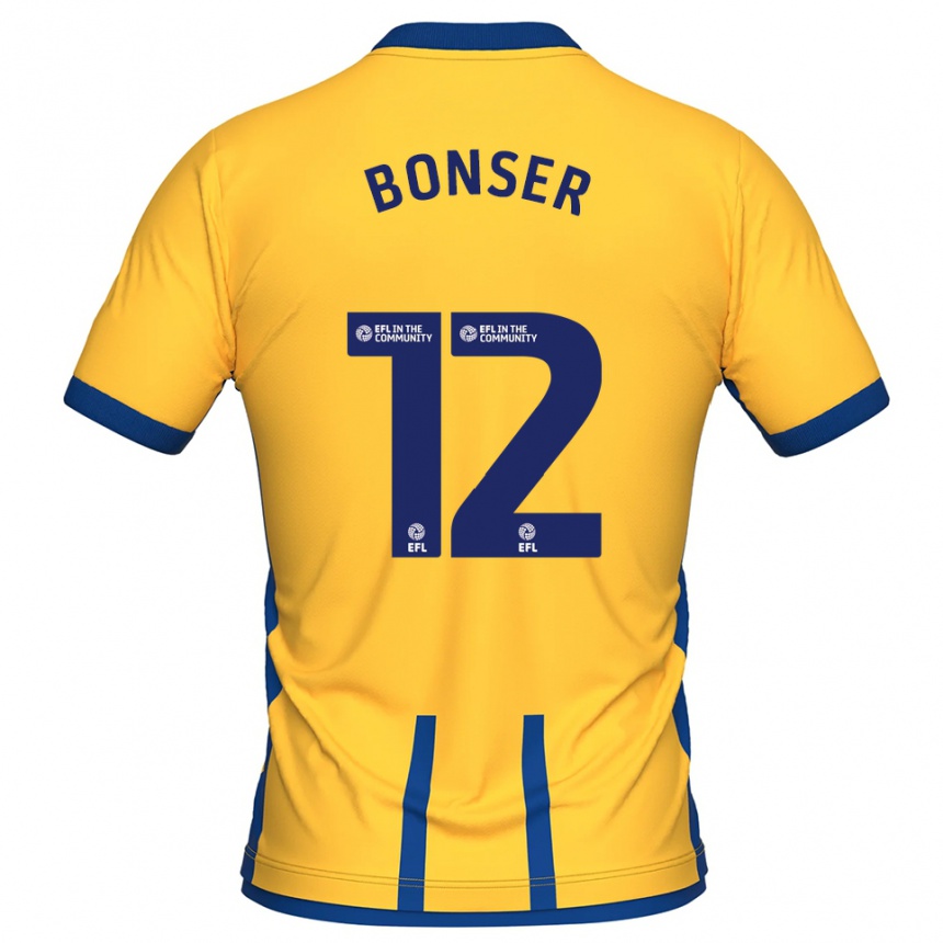 גברים כדורגל Louis Bonser #12 צהוב כחול ג'רזי ביתית 2025/26
