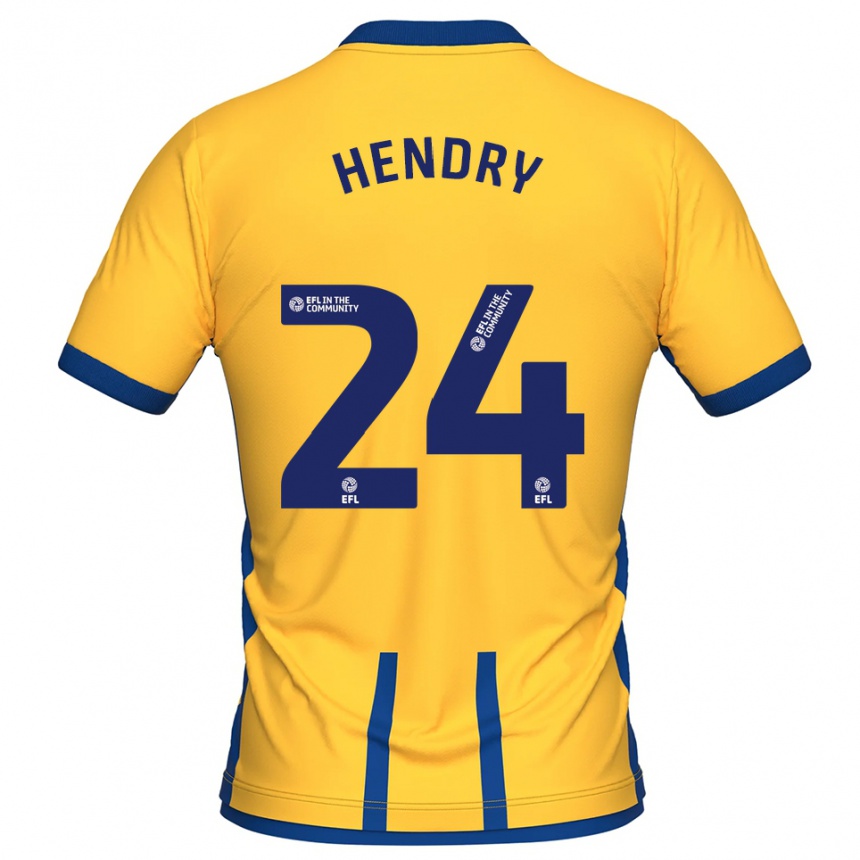 גברים כדורגל רייגן הנדרי #24 צהוב כחול ג'רזי ביתית 2025/26