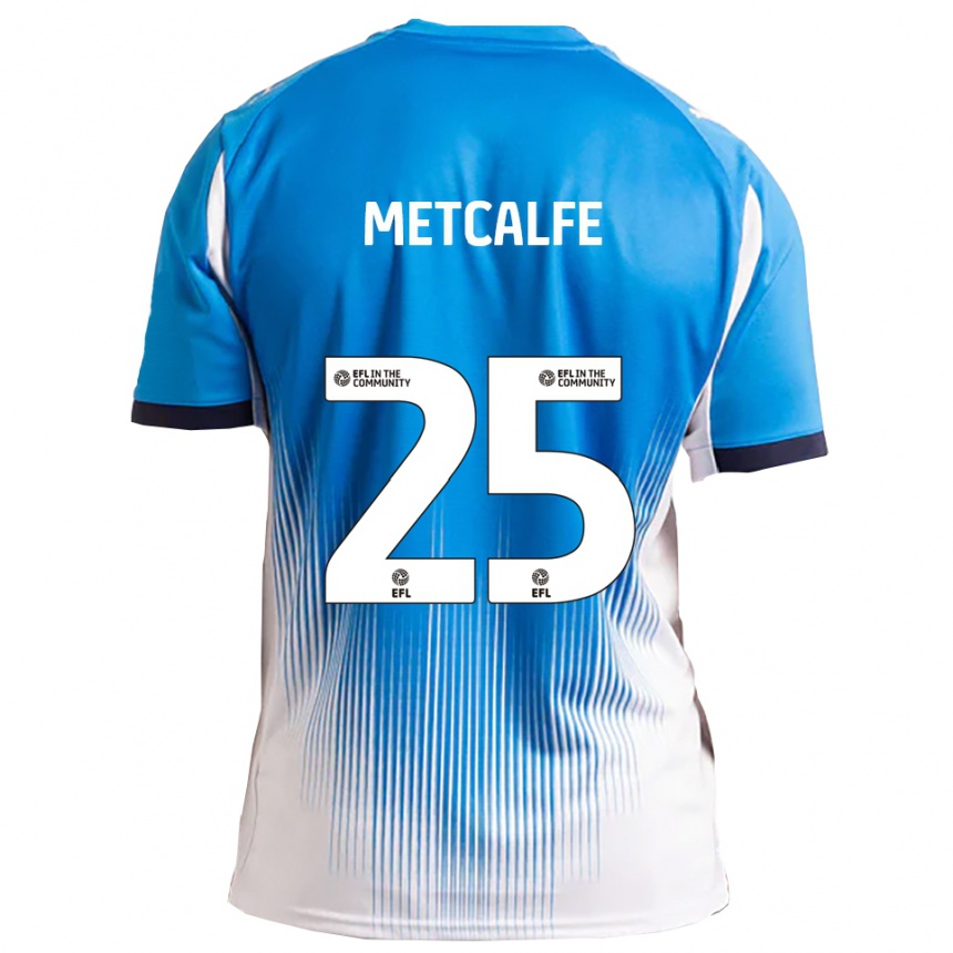 גברים כדורגל מקס קמרון מטקאלף #25 כחול לבן ג'רזי ביתית 2025/26