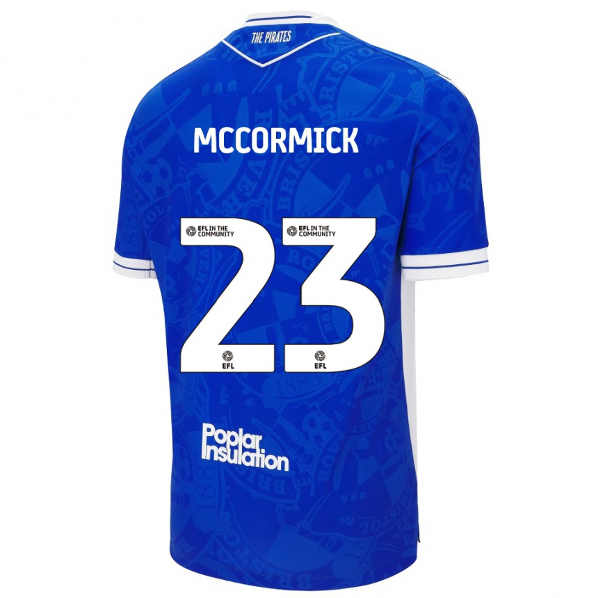 גברים כדורגל לוק מקורמיק #23 כחול לבן ג'רזי ביתית 2025/26