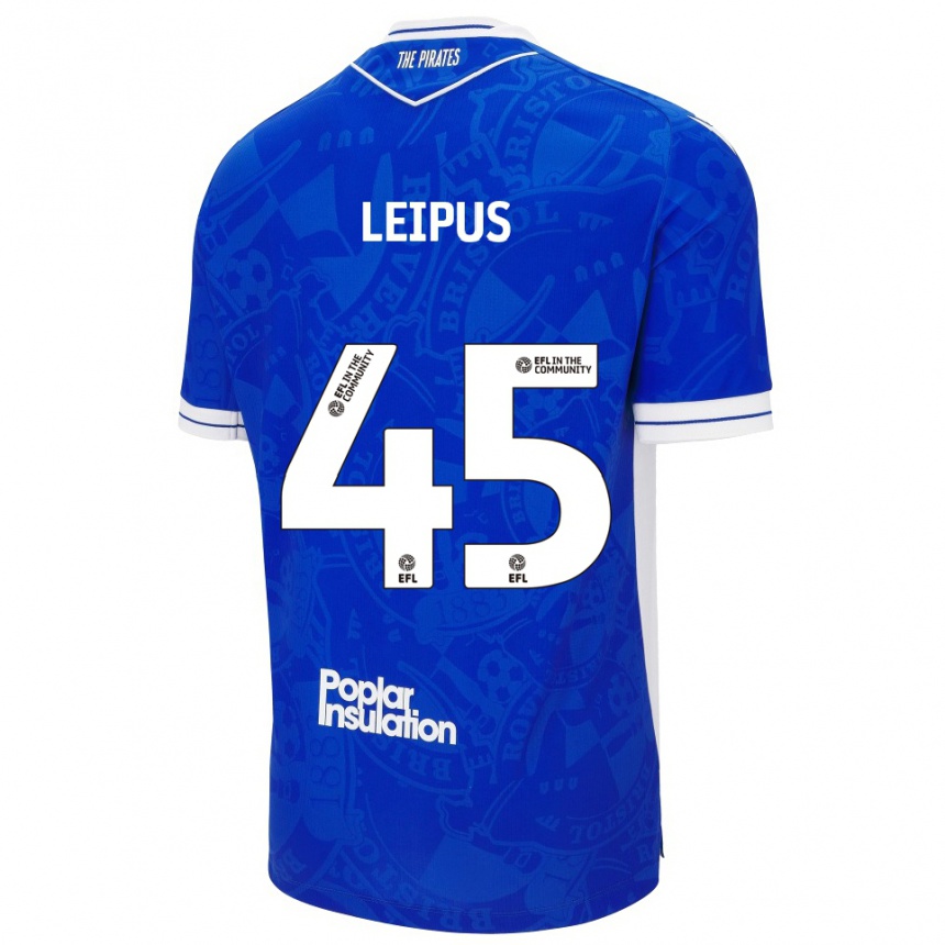 גברים כדורגל ברוקלין ליפוס #45 כחול לבן ג'רזי ביתית 2025/26