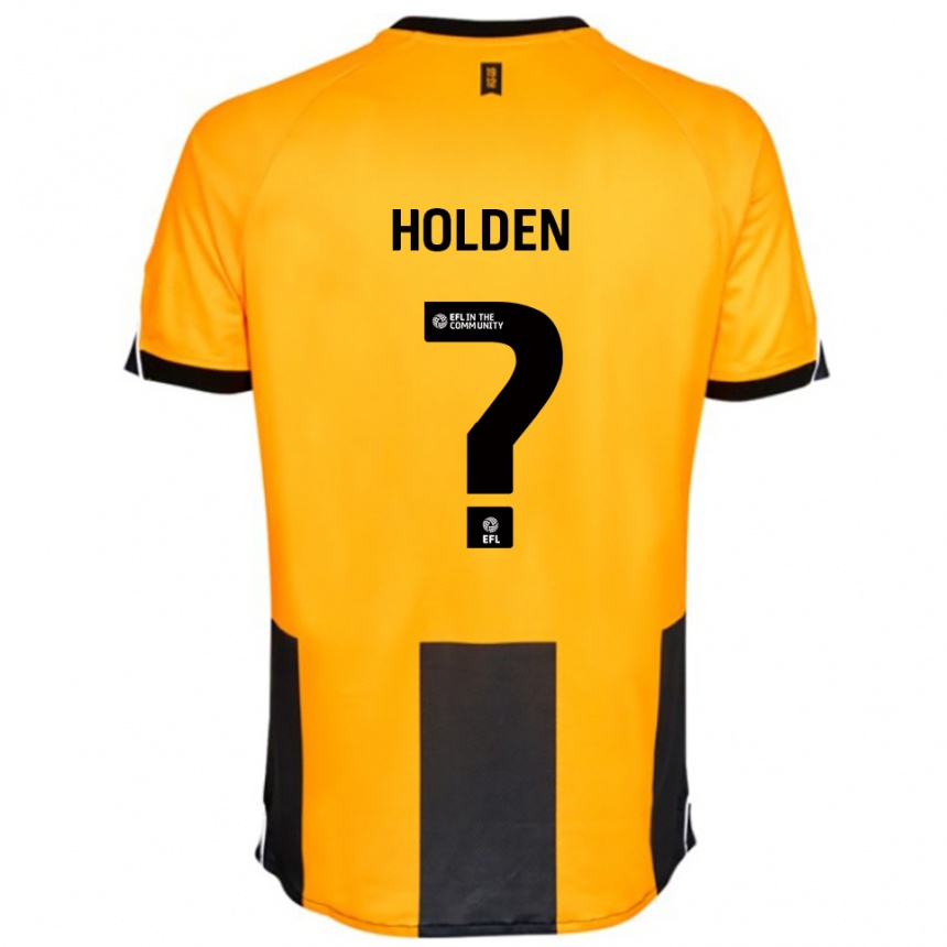 גברים כדורגל Lenny Holden #0 כתום שחור ג'רזי ביתית 2025/26