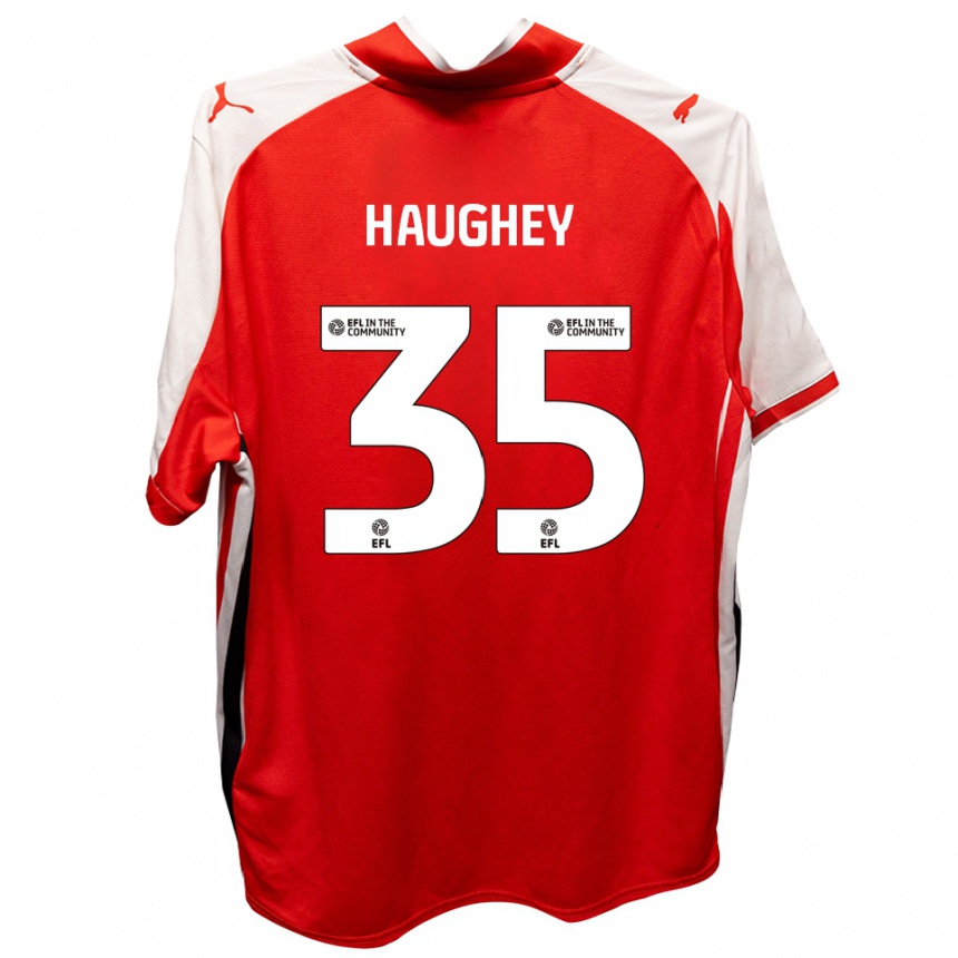 גברים כדורגל קונור הוהי #35 אדום לבן ג'רזי ביתית 2025/26