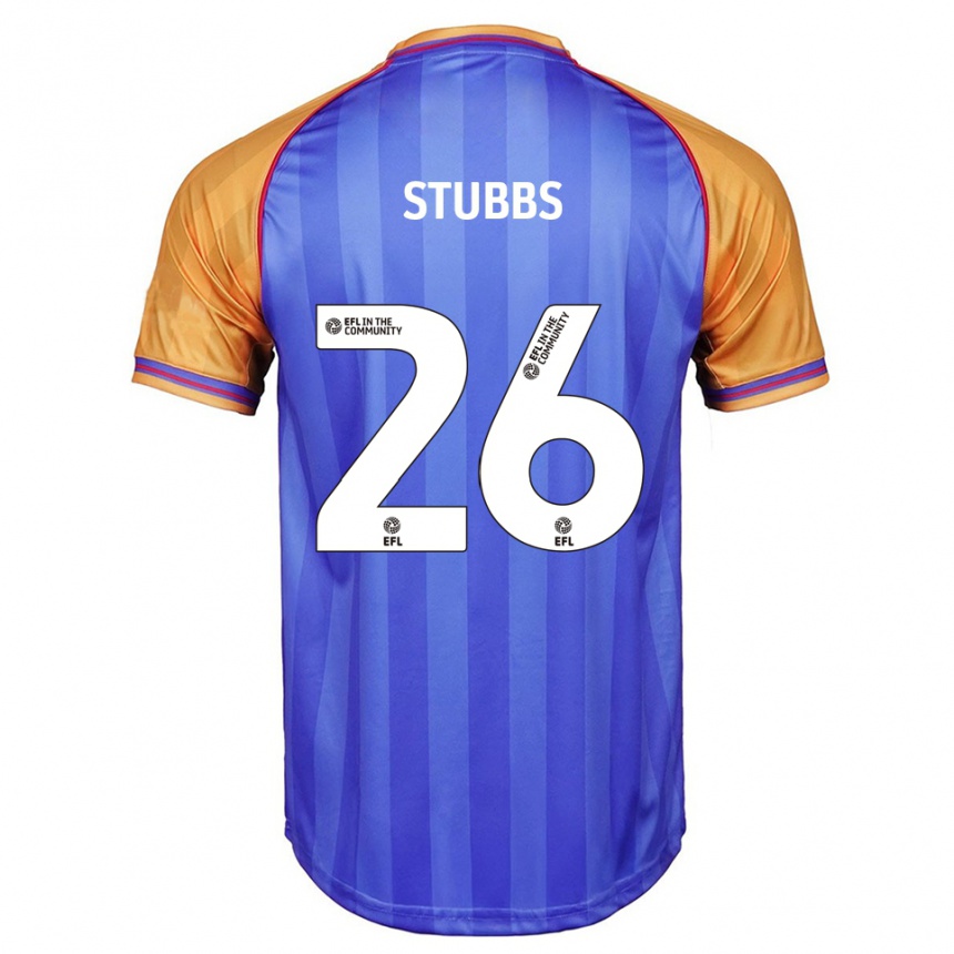 גברים כדורגל Sam Stubbs #26 כחול כתום ג'רזי ביתית 2025/26