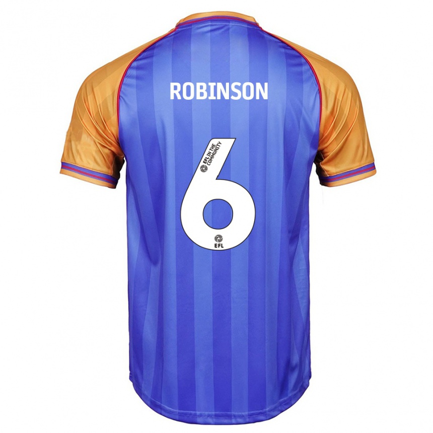 גברים כדורגל Alicia Robinson #6 כחול כתום ג'רזי ביתית 2025/26