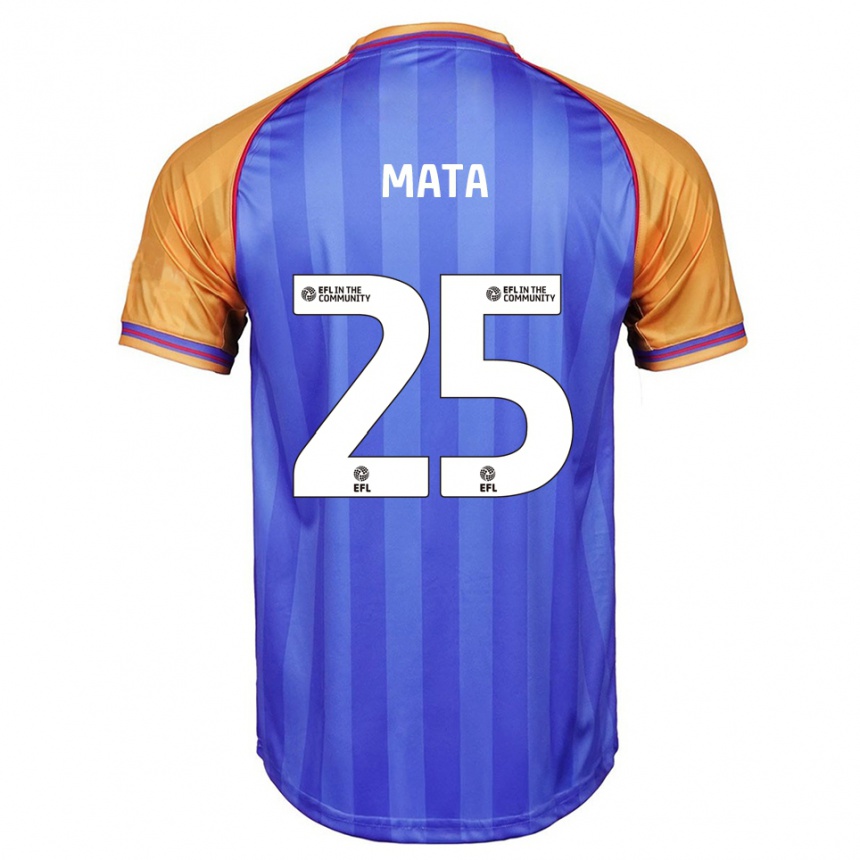 גברים כדורגל מקס מאטה #25 כחול כתום ג'רזי ביתית 2025/26
