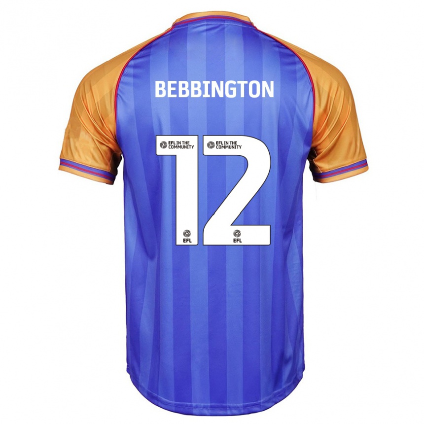 גברים כדורגל Kimberley Bebbington #12 כחול כתום ג'רזי ביתית 2025/26