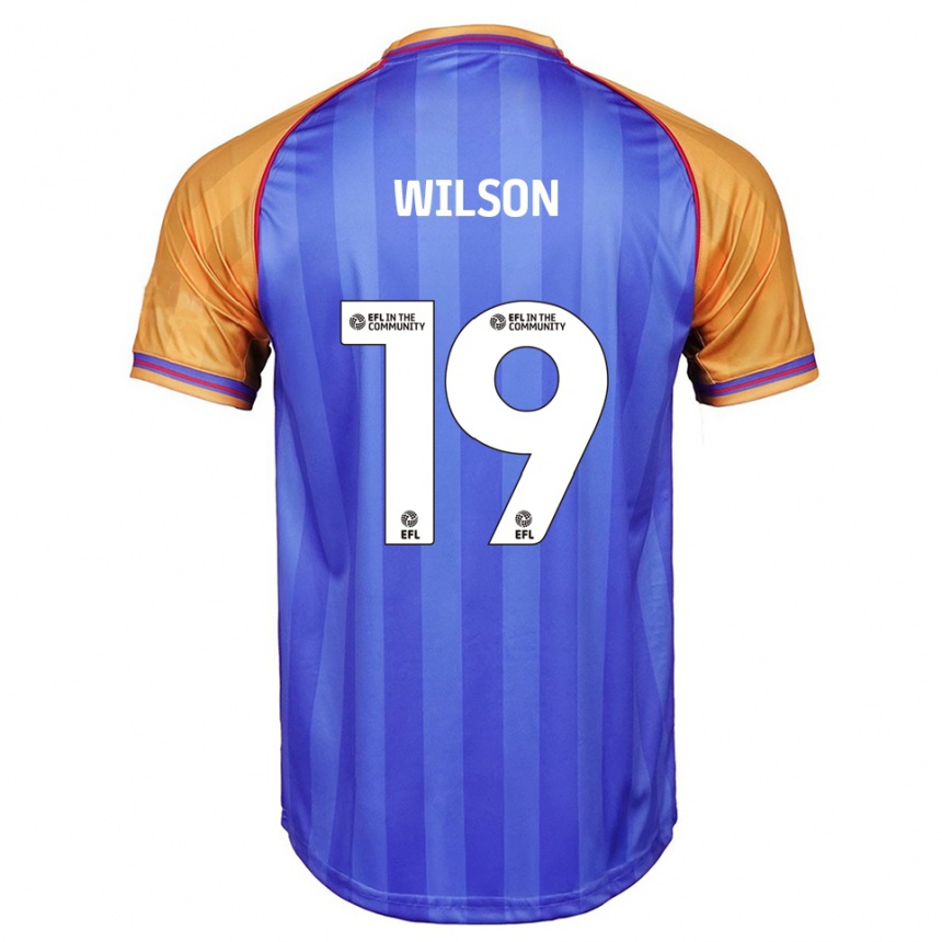 גברים כדורגל Pip Wilson #19 כחול כתום ג'רזי ביתית 2025/26