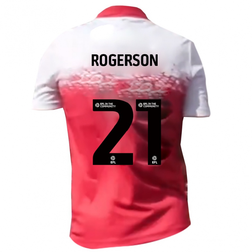 גברים כדורגל James Rogerson #21 אדום לבן ג'רזי ביתית 2025/26