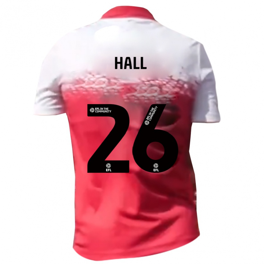 גברים כדורגל Charlie Hall #26 אדום לבן ג'רזי ביתית 2025/26