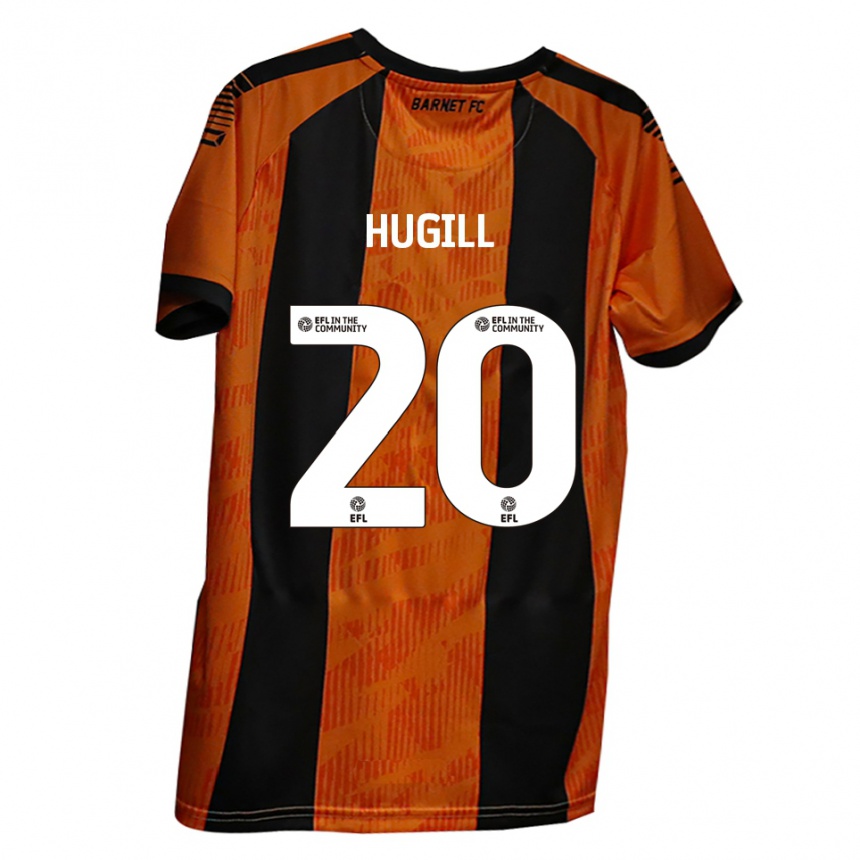 גברים כדורגל ג'ו האגיל #20 כתום שחור ג'רזי ביתית 2025/26