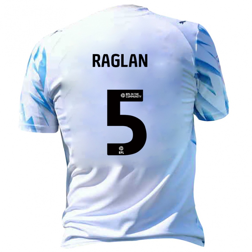 גברים כדורגל Charlie Raglan #5 לבן תכלת ג'רזי ביתית 2025/26