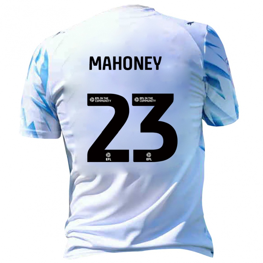 גברים כדורגל קונור מהוני #23 לבן תכלת ג'רזי ביתית 2025/26