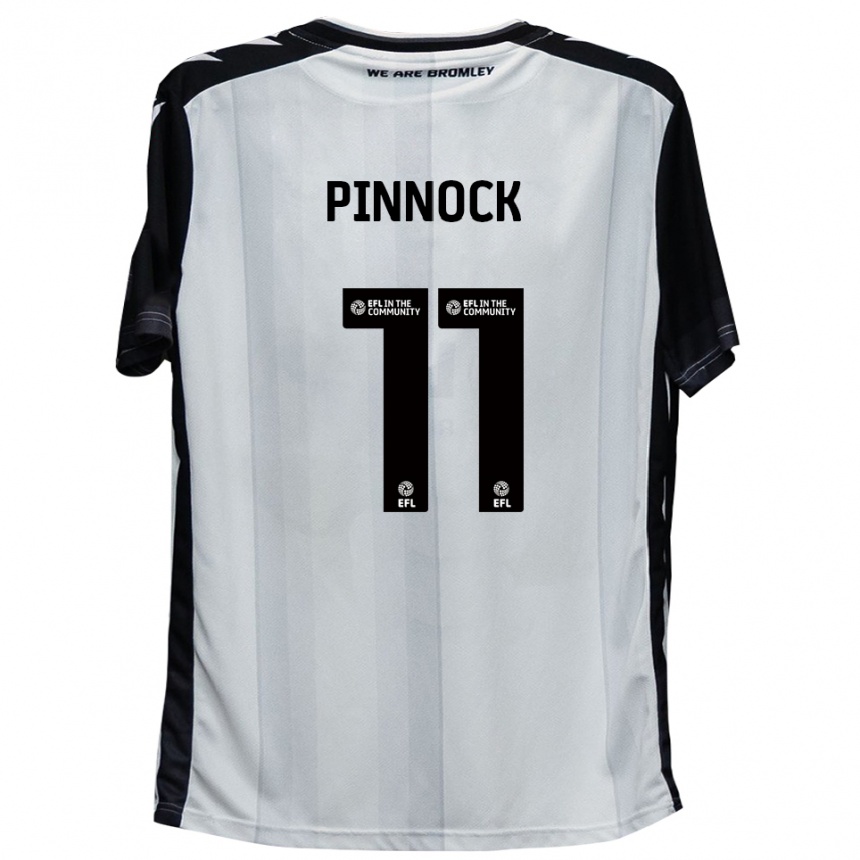 גברים כדורגל מיץ' פינוק #11 לבן שחור ג'רזי ביתית 2025/26