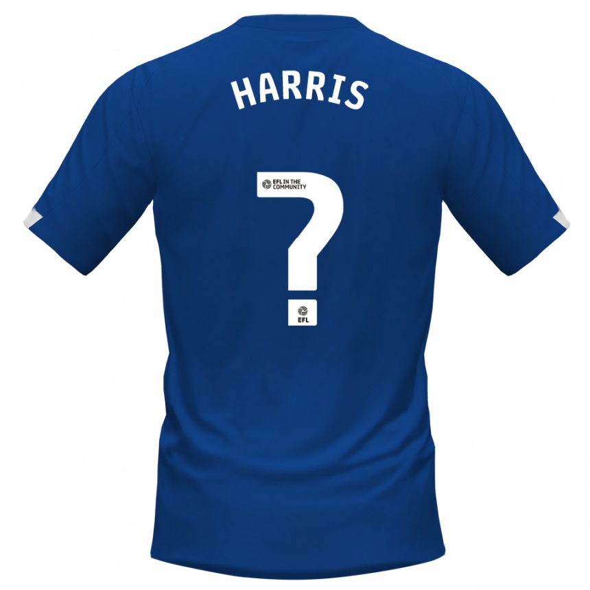 גברים כדורגל Darragh Harris #0 כחול לבן ג'רזי ביתית 2025/26