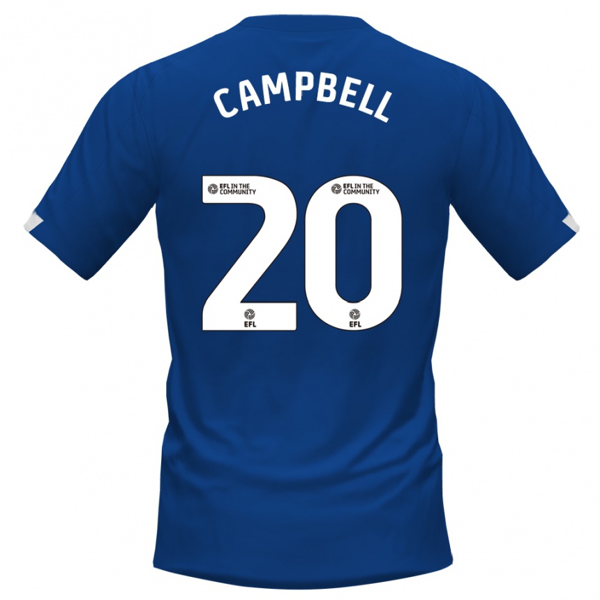 גברים כדורגל וונטי דיילי-קמפבל #20 כחול לבן ג'רזי ביתית 2025/26