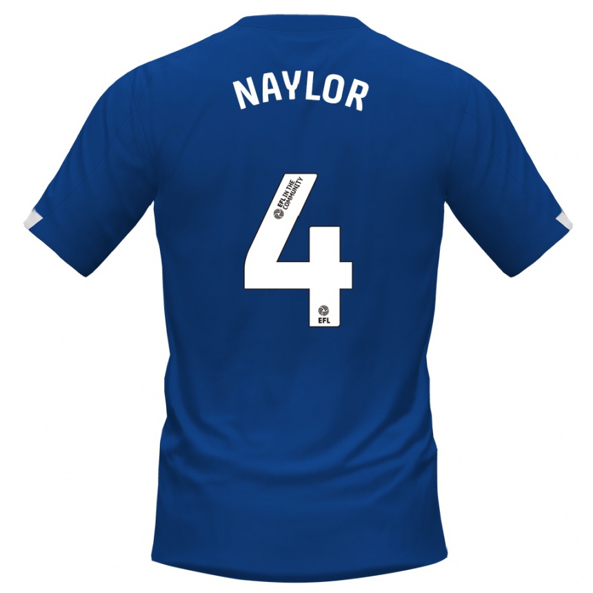 גברים כדורגל טום ניילור #4 כחול לבן ג'רזי ביתית 2025/26