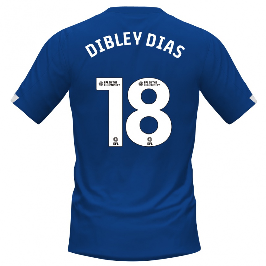גברים כדורגל מאט דיבלי-דיאס #18 כחול לבן ג'רזי ביתית 2025/26