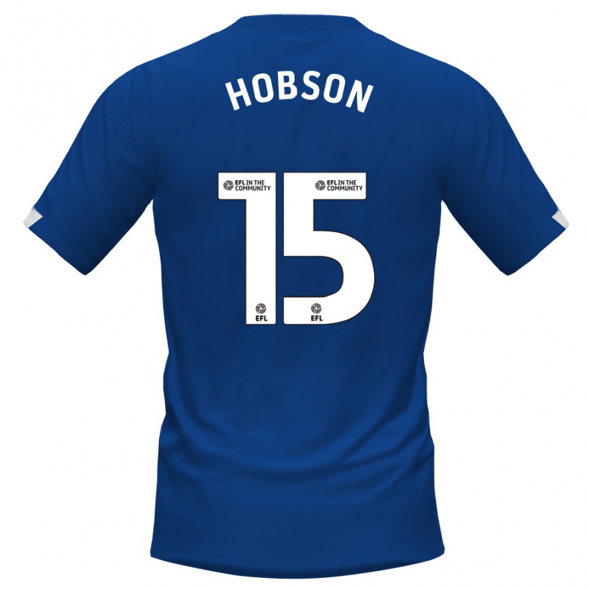 גברים כדורגל באייליי הובסון #15 כחול לבן ג'רזי ביתית 2025/26