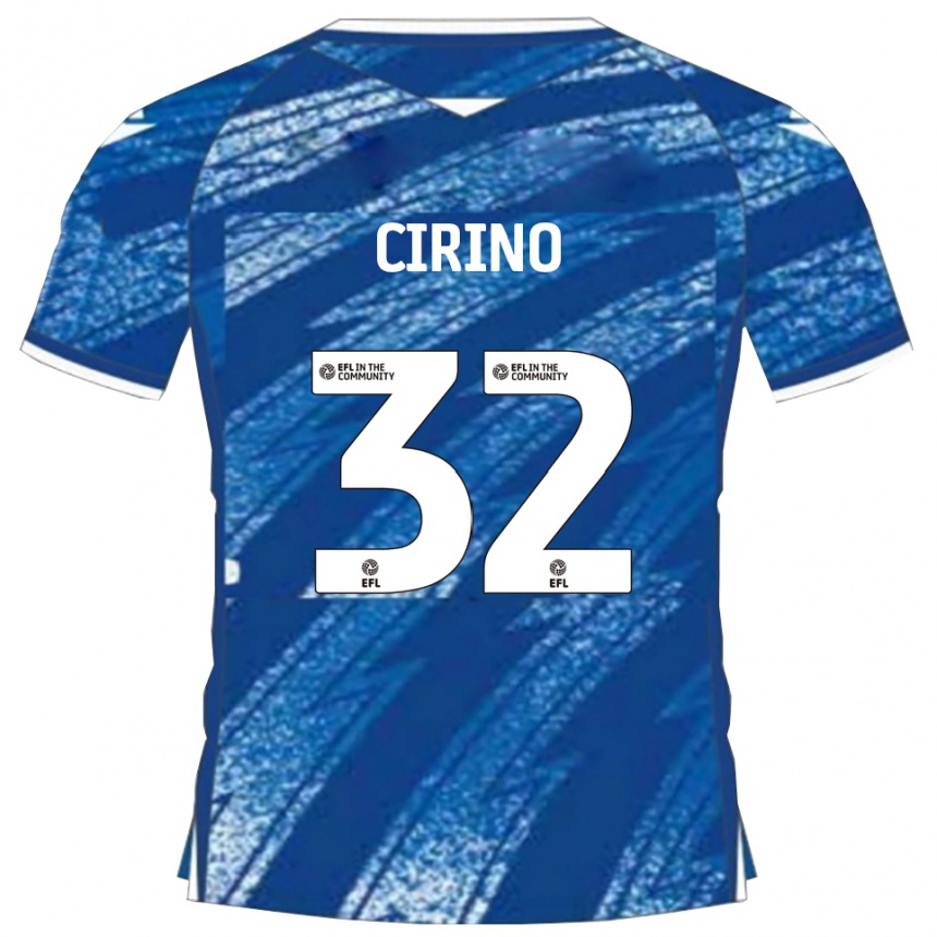 גברים כדורגל לני סירינו #32 כחול לבן ג'רזי ביתית 2025/26