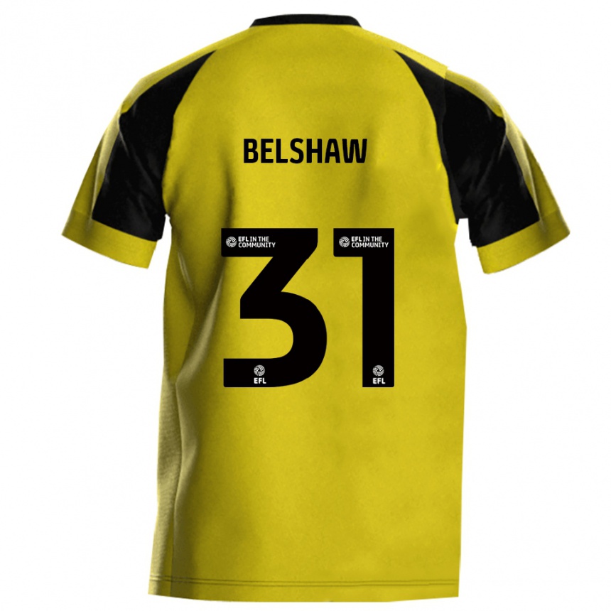 גברים כדורגל ג'יימס בלשו #31 צהוב אפור ג'רזי ביתית 2025/26