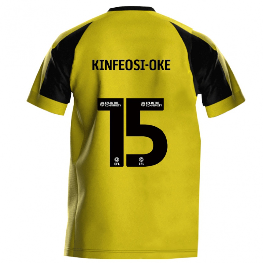 גברים כדורגל Tioluwanimofe Kinfeosi-Oke #15 צהוב אפור ג'רזי ביתית 2025/26