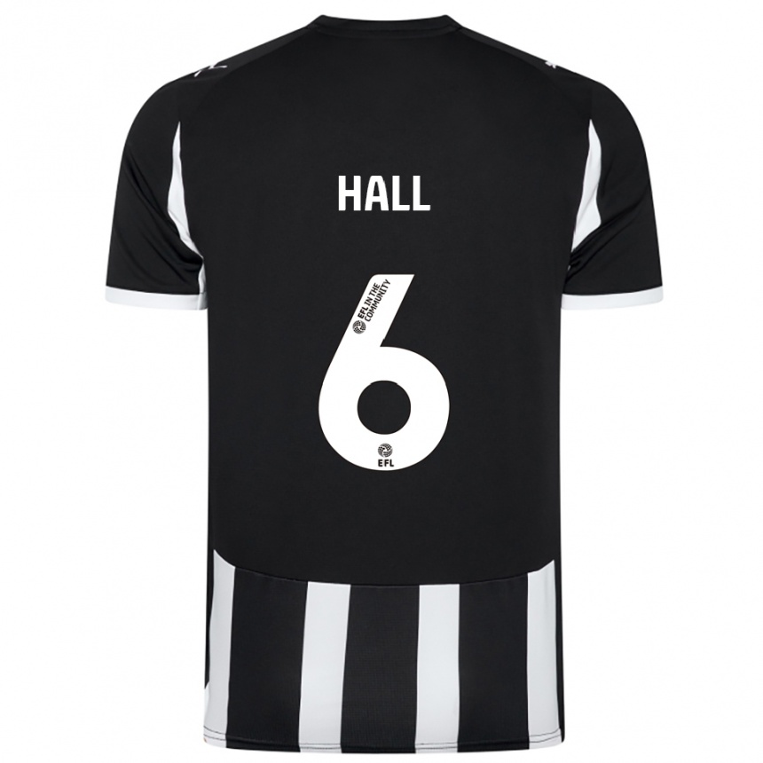 גברים כדורגל טייריס האל #6 שחור לבן ג'רזי ביתית 2025/26