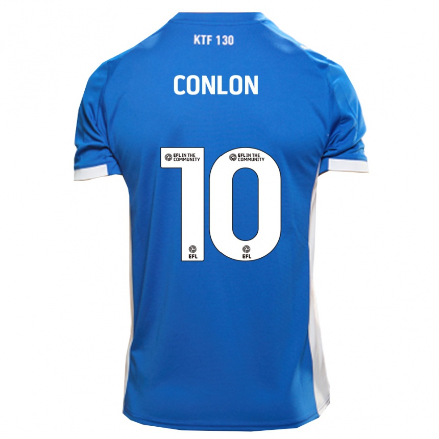 גברים כדורגל טום קונלון #10 כחול לבן ג'רזי ביתית 2025/26