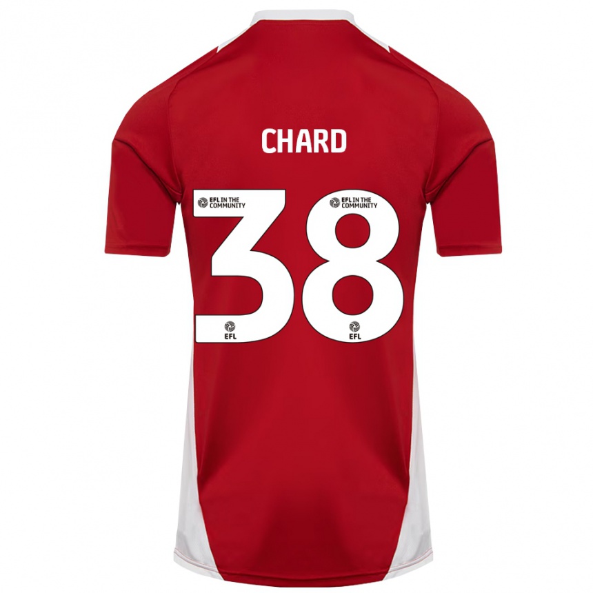 גברים כדורגל הארי צ׳ארד #38 אדום לבן זהב ג'רזי ביתית 2025/26