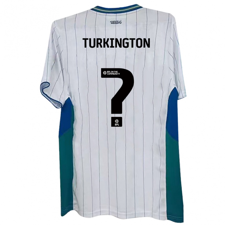 גברים כדורגל Livvi Turkington #0 לבן ירוק כחול ג'רזי ביתית 2025/26