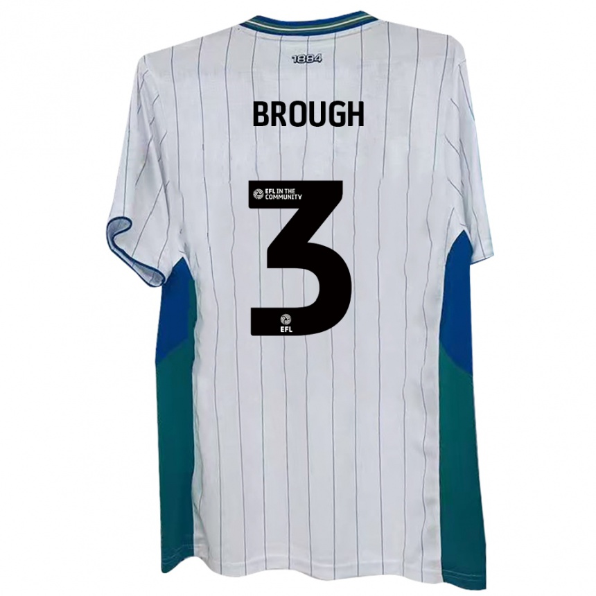 גברים כדורגל פטריק ברוף #3 לבן ירוק כחול ג'רזי ביתית 2025/26