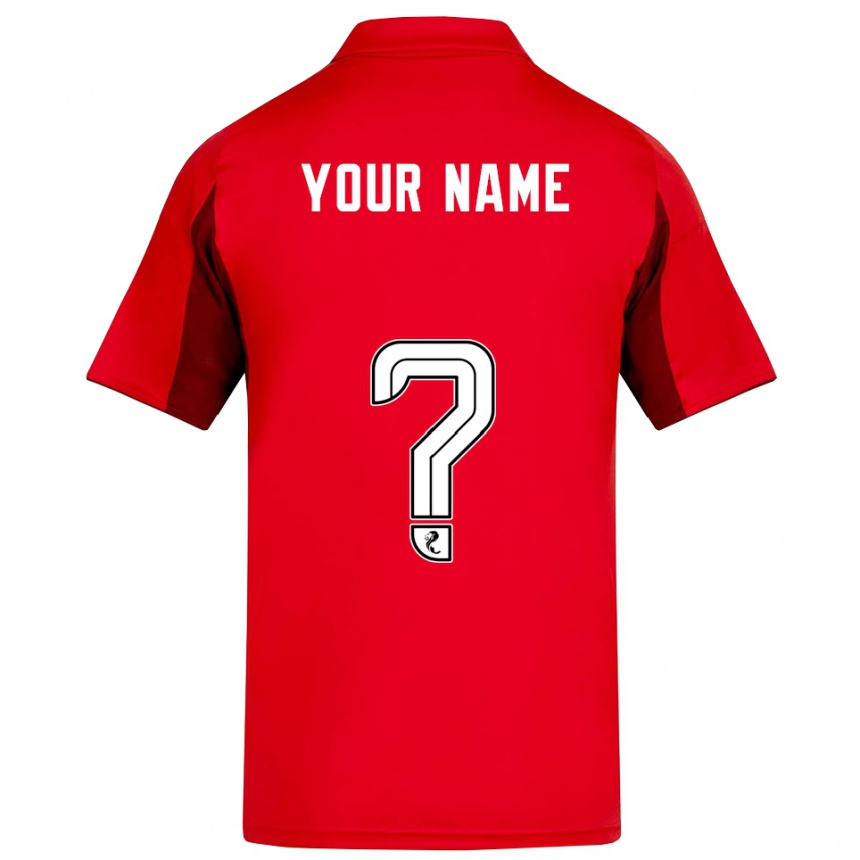 גברים כדורגל השם שלך #0 אדום בורדו ג'רזי ביתית 2025/26