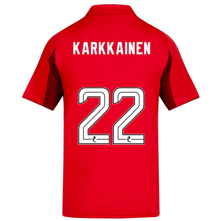 גברים כדורגל אלנה קרקאינן #22 אדום בורדו ג'רזי ביתית 2025/26