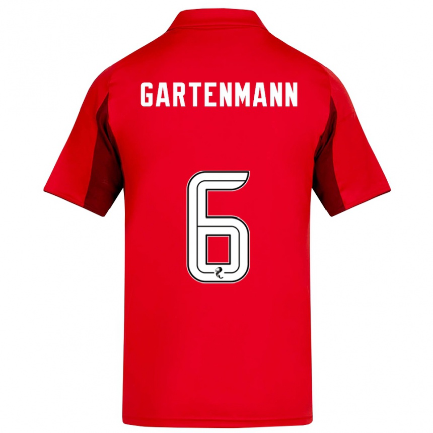 גברים כדורגל סטפן גרטנמן #6 אדום בורדו ג'רזי ביתית 2025/26
